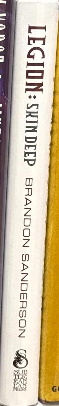 Legion : skin deep / Brandon Sanderson spine