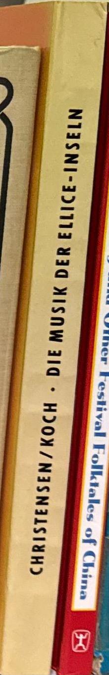 Die Musik der Ellice-Inseln / Dieter Christensen, Gerd Koch spine