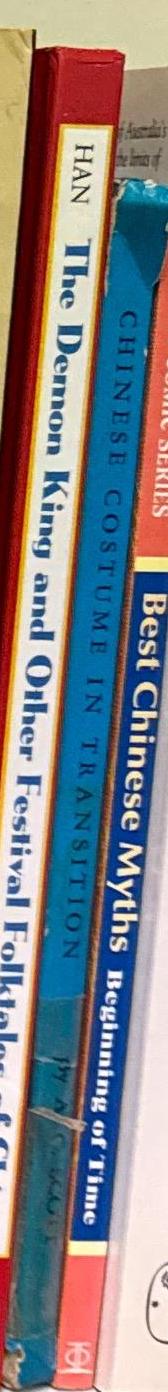 Chinese costume in transition / A. C. Scott spine