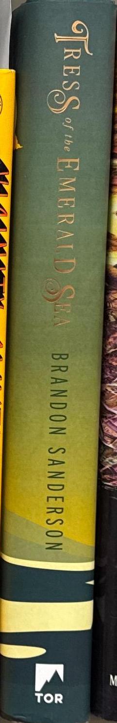 Tress of the emerald sea / Brandon Sanderson spine