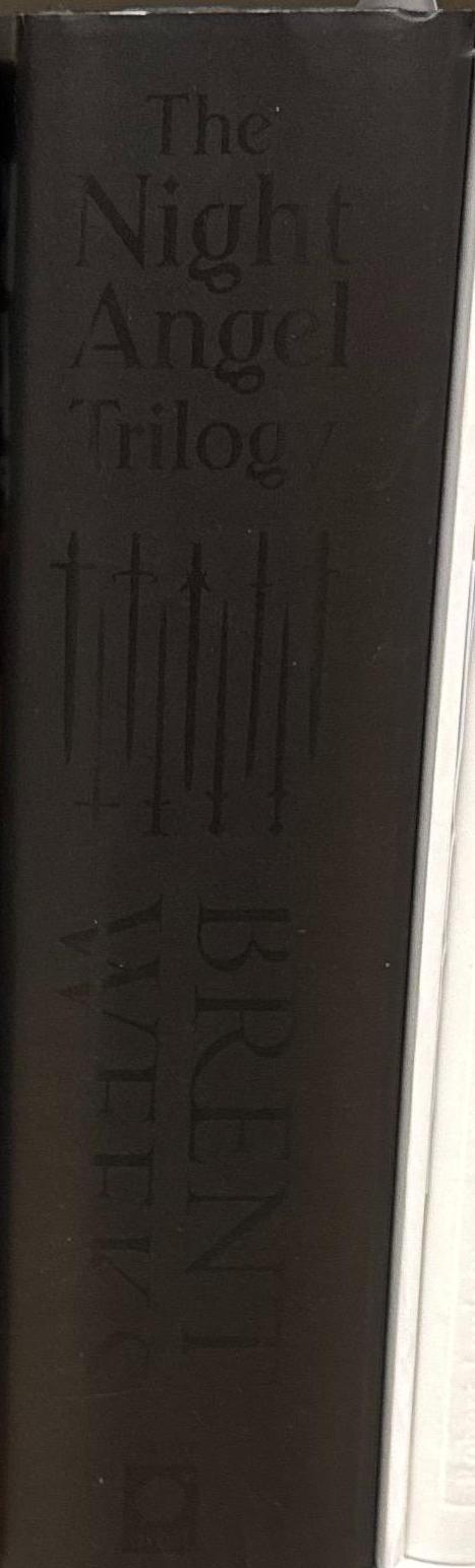 The night angel trilogy : 10th anniversay edition / Brent Weeks spine