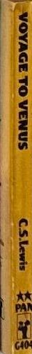 Voyage to Venus (Perelandra) / C. S. Lewis spine