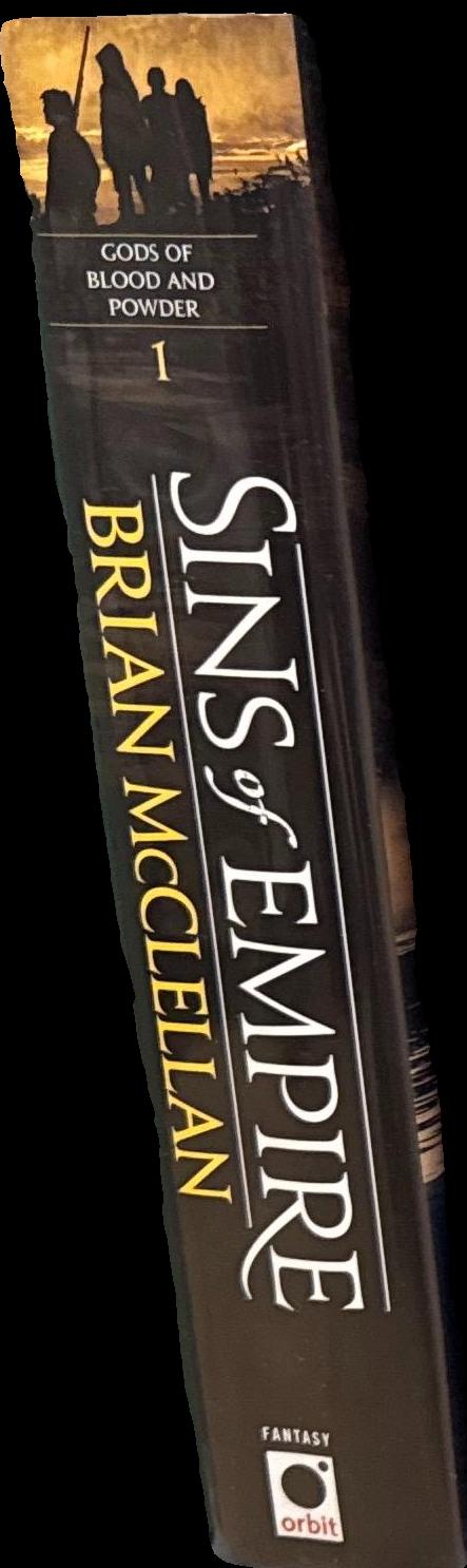 Sins of empire : gods of blood and powder / Brian McClellan spine