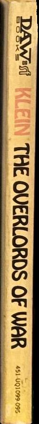 The overlords of war / by Gerard Klein ; translated by John Brunner spine