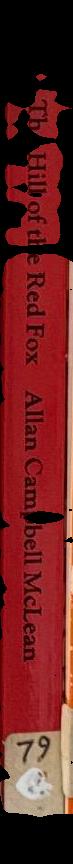 The hill of the Red fox / Allan Campbell McLean spine