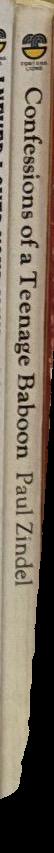 Confessions of a teenage baboon / Paul Zindel spine