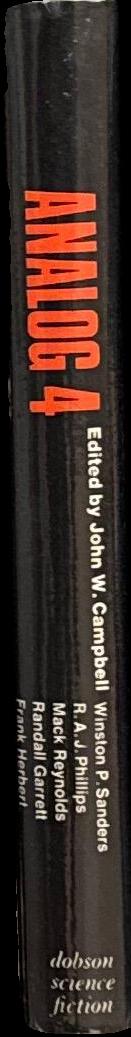 Analog 4 / edited by John W. Campbell spine