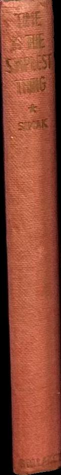 Time is the simplest thing / Clifford D. Simak spine