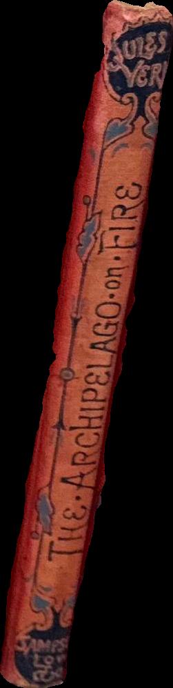 The Archipelago on Fire / Jules Verne spine