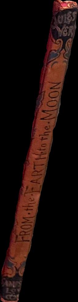 From the Earth to the Moon / Jules Verne spine