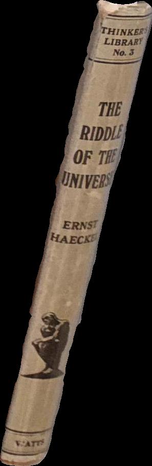 The Riddle of the Universe / Ernst Haeckel ; translated by Joseph McGabe spine