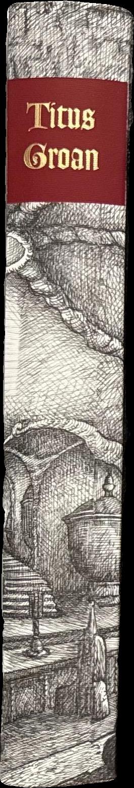 Titus Groan / Mervyn Peake ; introduction by Michael Moorcock ; illustrations by Peter Harding spine