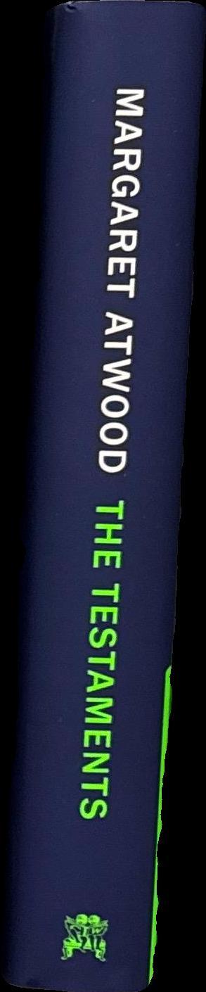 The testaments / Margaret Atwood spine