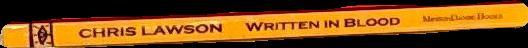 Written in blood : stories and essays / Chris Lawson spine
