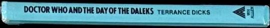 Doctor Who and the day of the Daleks / Terrance Dicks spine