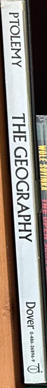 The geography / Claudius Ptolemy ; translated by Edward Luther Stevenson spine