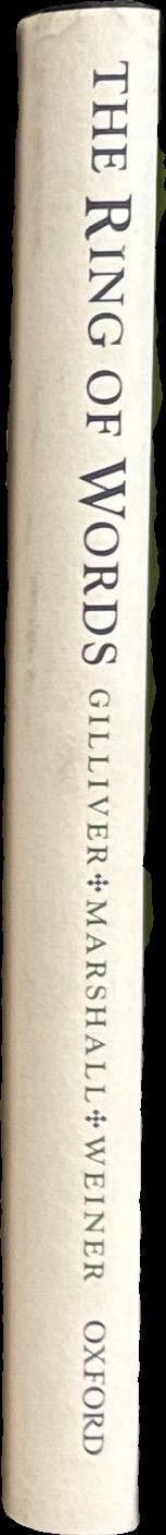 The ring of words : Tolkien and the Oxford English dictionary / Peter Gilliver ; Jeremy Marshall ; Edmund Weiner spine
