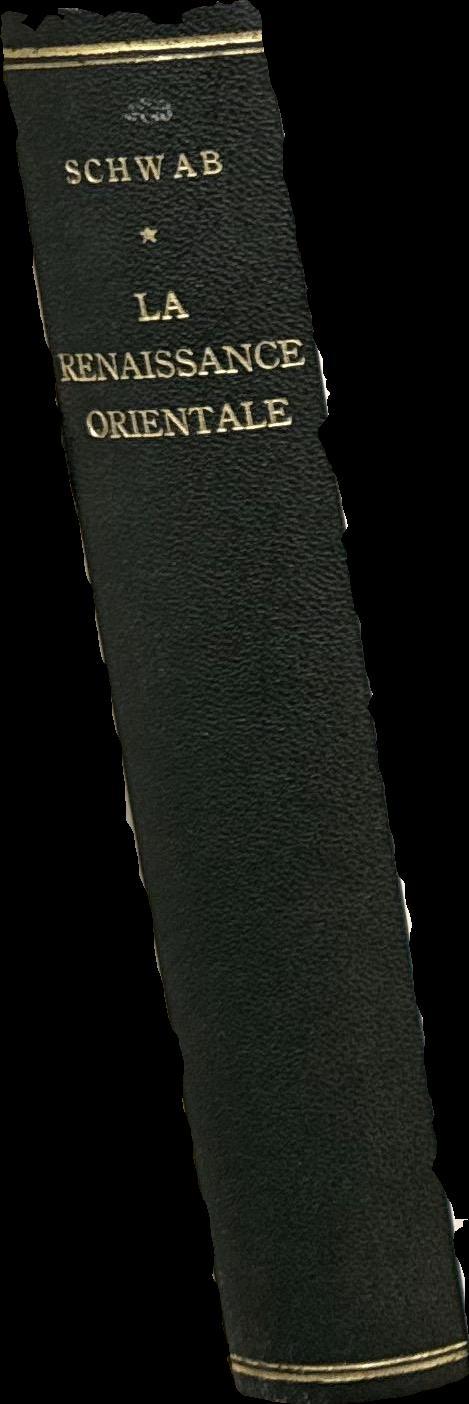 La Renaissance orientale / Raymond Schwab ; preface de Louis Renou spine