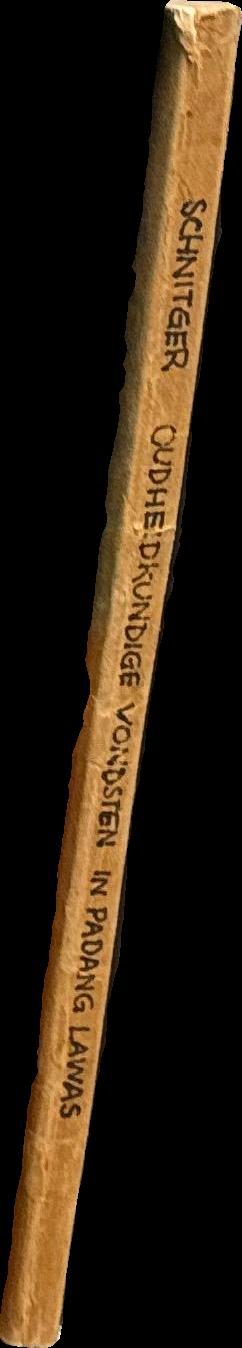 Oudheidkundige vondsten in Padang Lawas / door F. M. Schnitger spine