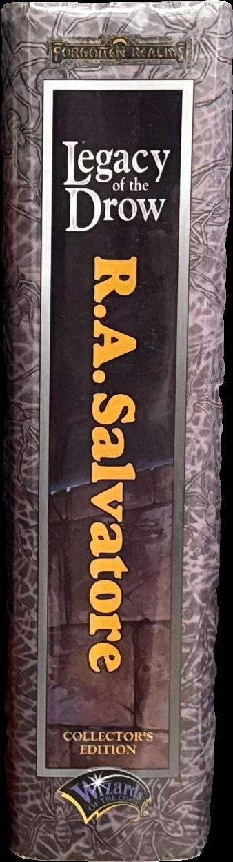 Legacy of the Drow : the legacy : starless night : siege of darkness : passsage to dawn / R. A. Salvatore spine