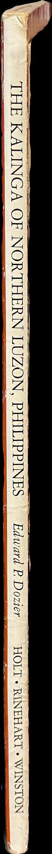 The Kalinga of Northern Luzon, Philippines spine