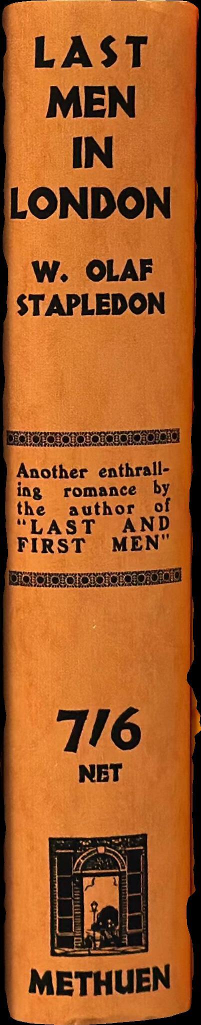 Last men in London / by Olaf Stapledon spine