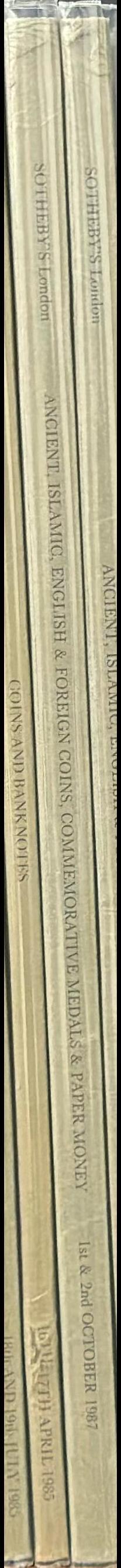Ancient, Islamic, English and foreign coins, commemorative medals and paper money spine