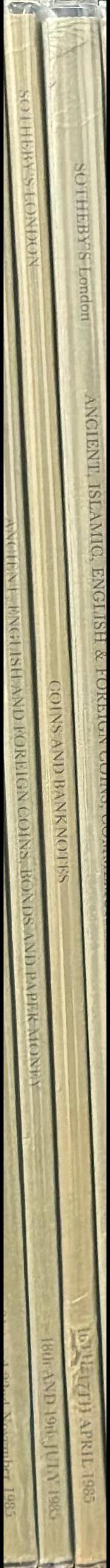 Islamic, ancient, English and foreign coins and banknotes spine