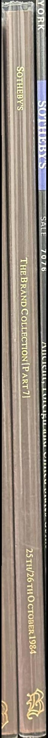 Catalogue of the Brand Collection : part 7 : ancient coins spine