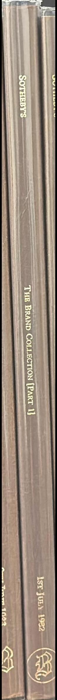 Catalogue of the Brand Collection : part 1 : Roman and European coins spine