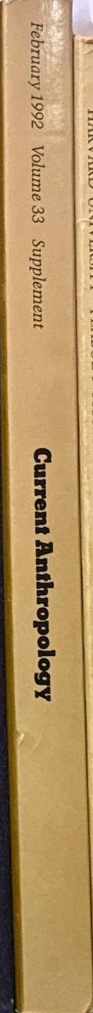 Current anthropology spine