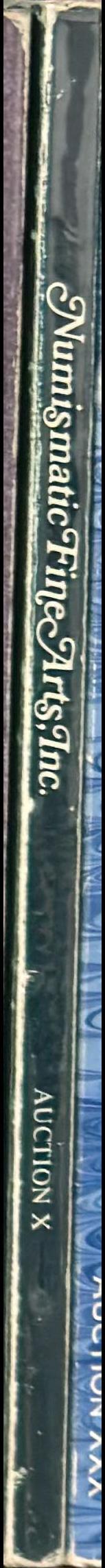 Auction X : ancient coins September 17 and 18, 1981 / Numismatic Fine Arts, Inc. spine