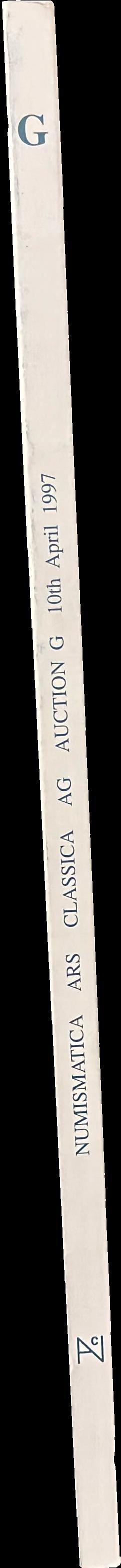 Auction G, 10th April 1997 : Greek, Roman and Byzantine coins spine