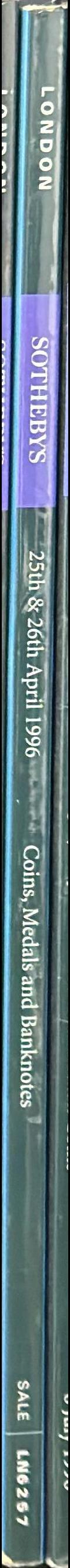 Coins, medals and banknotes including Russian coins from the Fuchs Collections (part I : Peter the Great to Catherine the Great) : sale LN6257 spine