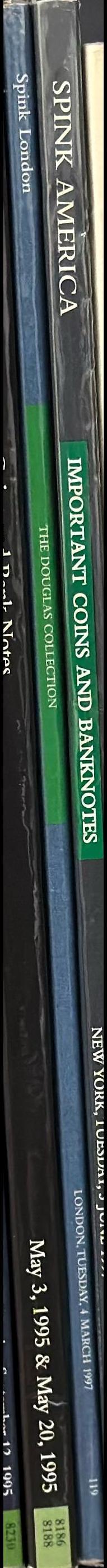 Important coins and banknotes including colonial and United States coinage and medals, formerly stock of Burdette G. Johnson of St. Louis, Missouri spine