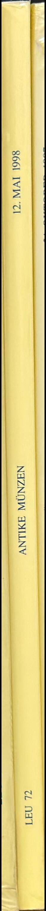 Antike munzen : Griechen, Romer, literatur : auktion 72 spine