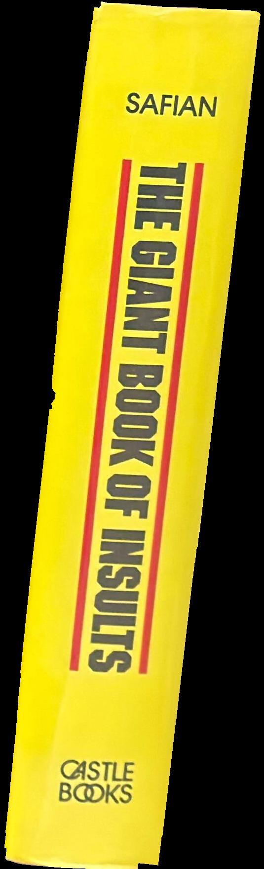 The giant book of insults : comprising 2000 insults for all occasions and 2000 more insults spine