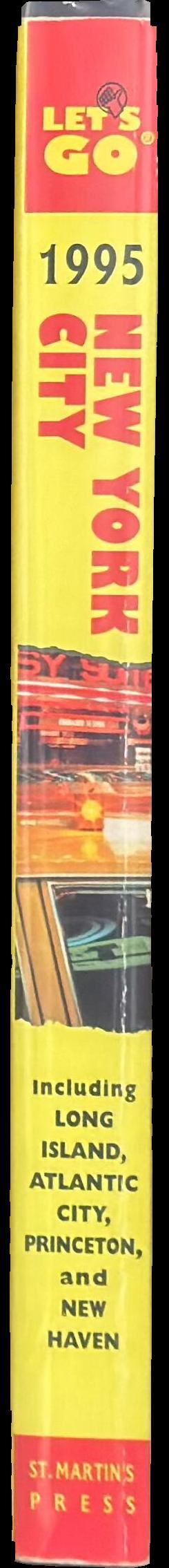 Let's go : the budget guide to New York City, 1995 / James Dylan Ebenhoh spine
