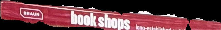 Book shops : long-established and the most fashionable spine