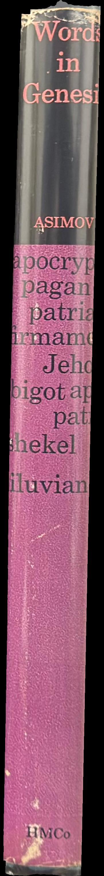 Words in Genesis spine