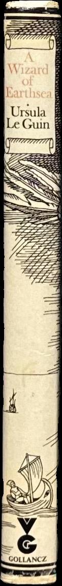 A wizard of Earthsea / Ursula K. Le Guin ; drawings by Ruth Robbins spine