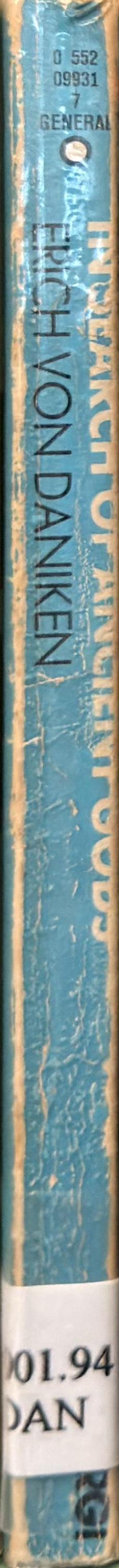 In search of ancient gods : my pictorial evidence for the impossible / Erich Von Daniken, translated by Michael Heron spine